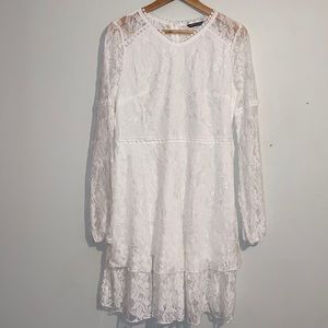 NEW Zip Back Layered Lace Dress